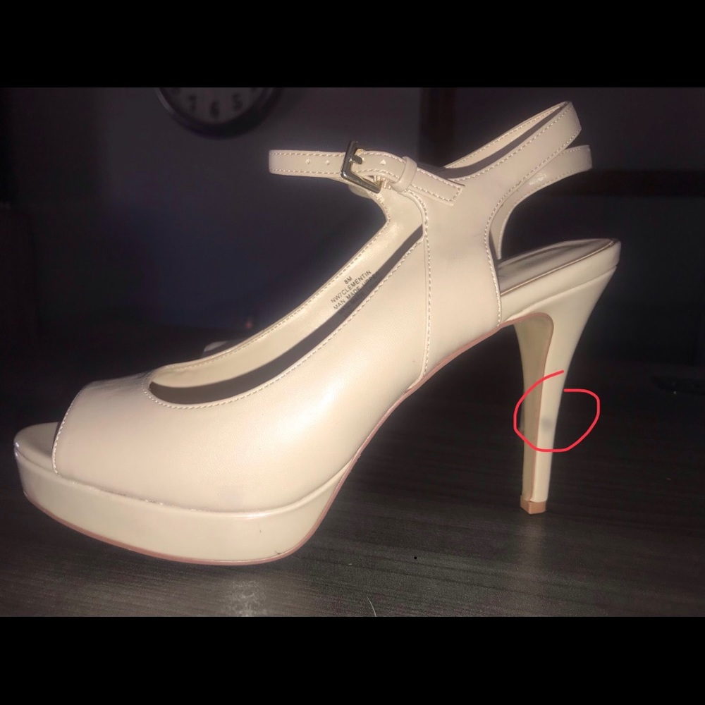 Nude “Nine West high heels